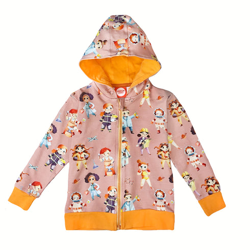Hoodie Zipper Supermädchen